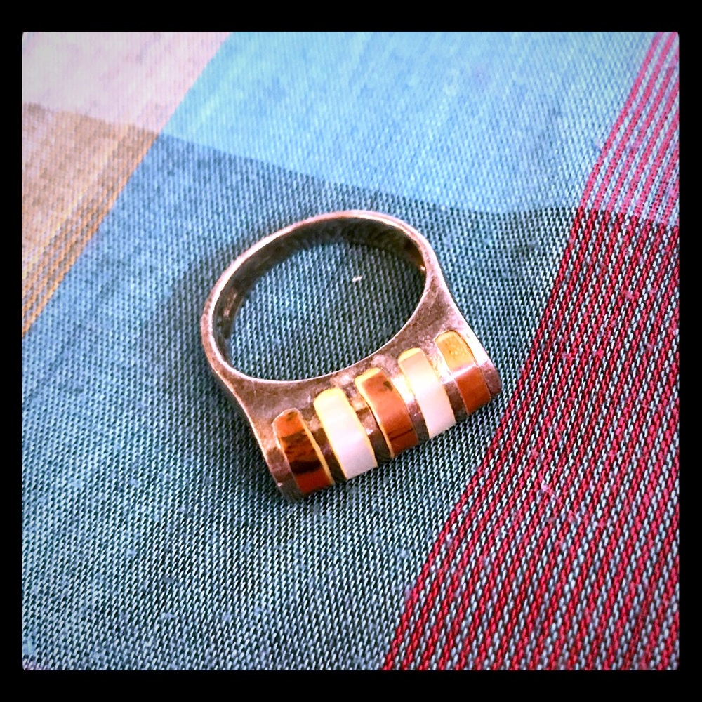 Gemstone Inlayed Ring